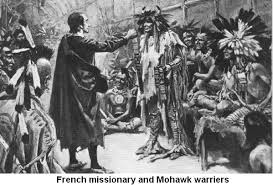 FRENCH MISSIONARY AND MOHAWK WARRIORS.jp